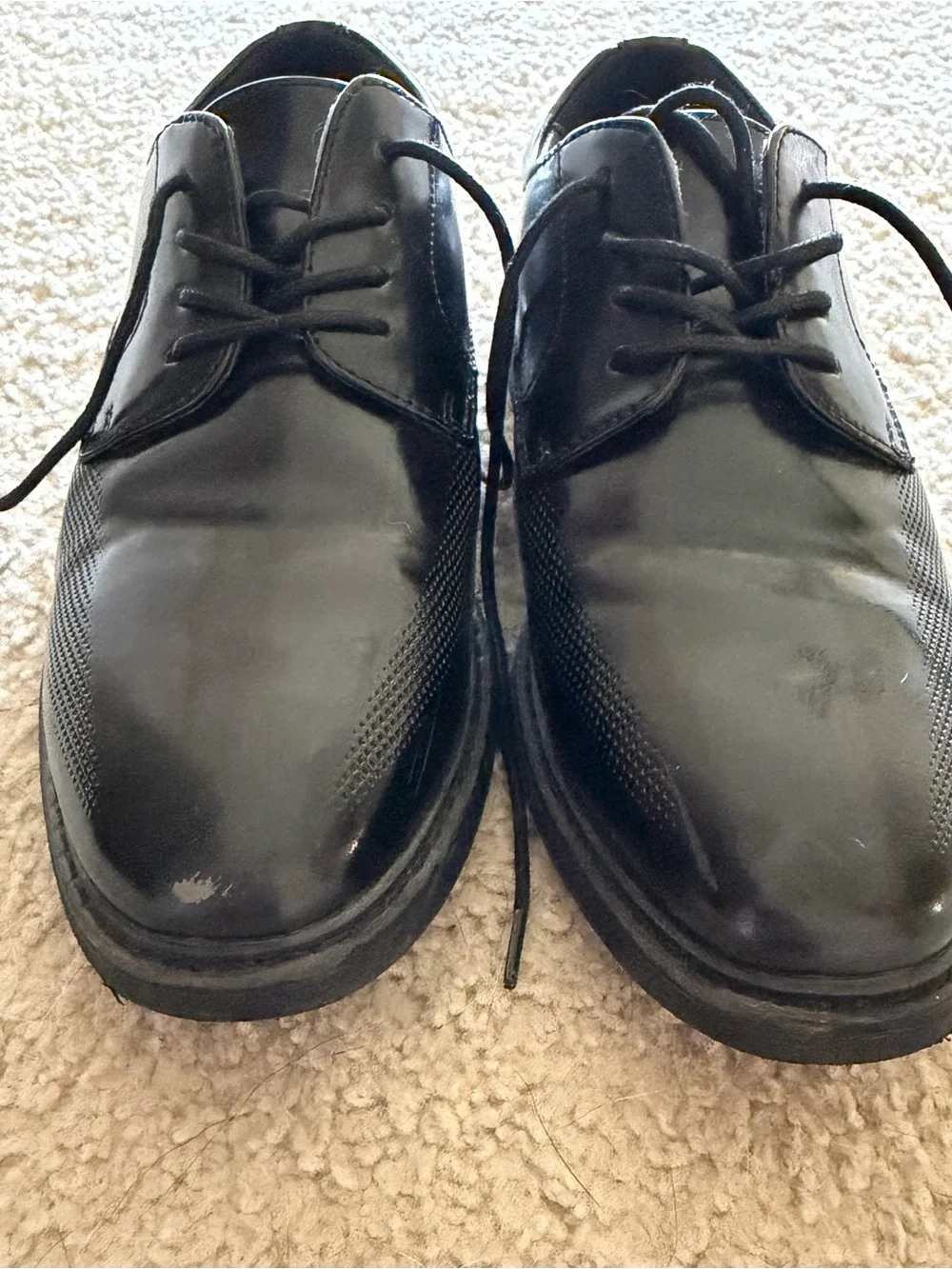 Boy’s Black Lace-Up Dress Shoes